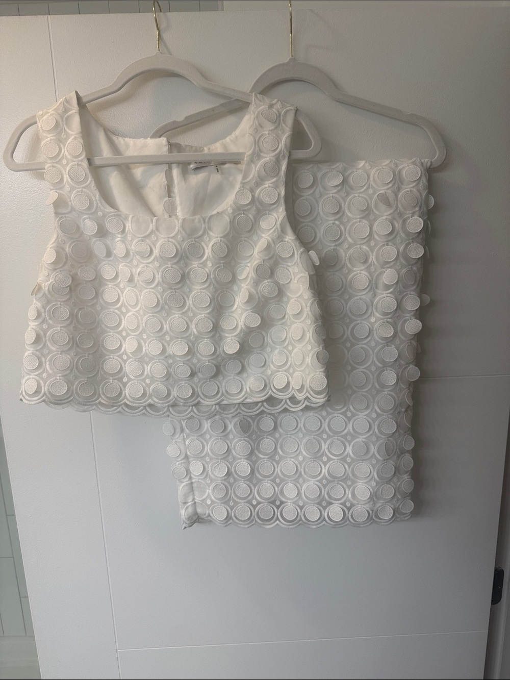 Trina Turk White Lace Midi Two-Piece Dress Set - Picture 3 of 5